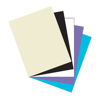 Classic Card Stock, 5 Assorted Colors, 8-1-2" x 11", 100 Sheets
