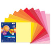 Construction Paper, Warm Assorted, 12" x 18", 50 Sheets Per Pack, 3 Packs