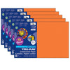 Construction Paper, Orange, 12" x 18", 50 Sheets Per Pack, 5 Packs