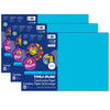 Construction Paper, Atomic Blue, 12" x 18", 50 Sheets Per Pack, 3 Packs