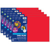 Construction Paper, Festive Red, 12" x 18", 50 Sheets Per Pack, 5 Packs