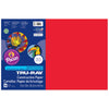 Construction Paper, Festive Red, 12" x 18", 50 Sheets Per Pack, 5 Packs