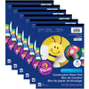 Heavyweight Construction Paper Pad, 8 Assorted Colors, 9" x 12", 48 Sheets Per Pack, 12 Packs
