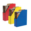 Magazine Holders, 6 Assorted Colors, 12-3-8"H x 3-1-8"W x 10-1-4"D, 6 Holders