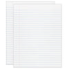 Composition Paper, White, Red Margin, 3-8" Ruled 8" x 10-1-2", 500 Sheets Per Pack, 2 Packs