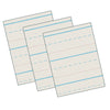 Newsprint Handwriting Paper, Skip-A-Line, Grade 1, 1-2" x 1-4" x 1-4" Ruled Long, 11" x 8-1-2", 500 Sheets Per Pack, 3 Packs