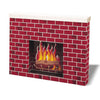 Corrugated Fireplace, Tu-Tone™ Brick, 30"H x 38"W x 7"D, 1 Fireplace