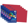 Construction Paper, Red, 12" x 18", 50 Sheets Per Pack, 5 Packs