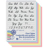 Colored Paper Chart Tablet, Cursive Cover, Asst, 1" Ruled. 24" x 32", 25 Sheets