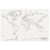 Learning Walls, World Map, 48" x 72", 1 Piece