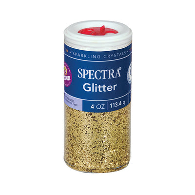 Glitter, Gold, 4 oz. Per Jar, 6 Jars