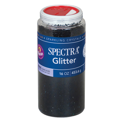 Glitter, Black, 1 lb. Per Jar, 2 Jars