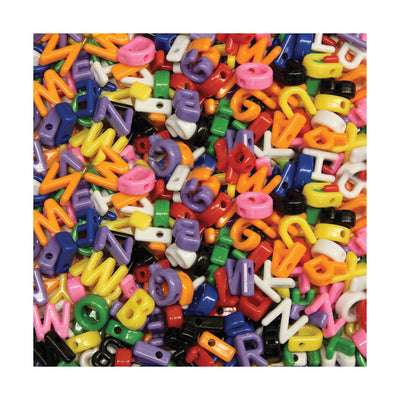 Shaped Beads, Upper Case Letters, Approx. 7-8", 288 Pieces