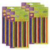 Wax Works® Sticks, Assorted Bright Hues, 8", 48 Per Pack, 6 Packs
