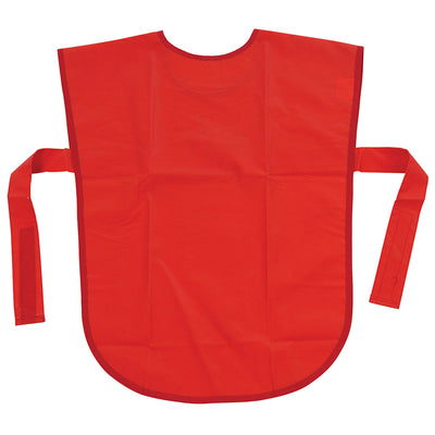 Vinyl Primary Art Smock, Ages 3+, Red, 22" x 16", Pack of 3