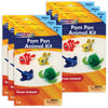 Pom Pon Animal Kit, Ocean Animals, Assorted Sizes, 4 Animals Per Kit, 6 Kits