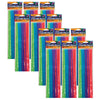 Spiral Chenille Stems, Assorted Colors, 12" x 6 mm, 50 Per Pack, 12 Packs