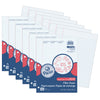 Filler Paper, White, 3-Hole Punched, Red Margin, 3-8" Ruled, 8" x 10-1-2", 150 Sheets Per Pack, 6 Packs