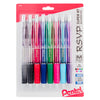 R.S.V.P.® Super RT Retractable Ballpoint Pen, Assorted, 8 Per Pack, 2 Packs