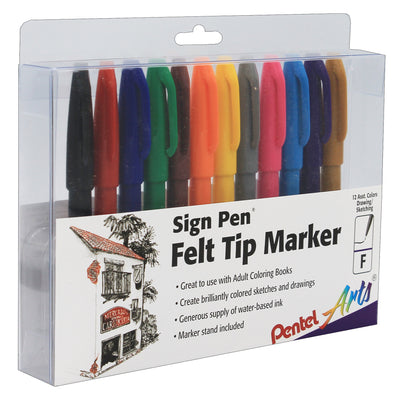 Sign Pen®, Fine Point Color Markers, Assorted, Pack of 12