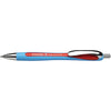 Rave Retractable Ballpoint Pen, ViscoGlide Ink, 1.4 mm, Red, Pack of 5