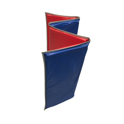 Basic KinderMat, 1" Thick, Red-Blue with Gray Binding