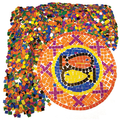 Double Color Mosaic Squares, 3-8", 10,000 Per Pack, 2 Packs