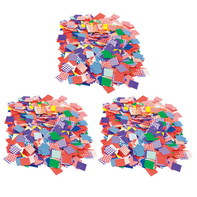 Petit Pattern Mosaics, 0.75", 2000 Per Pack, 3 Packs