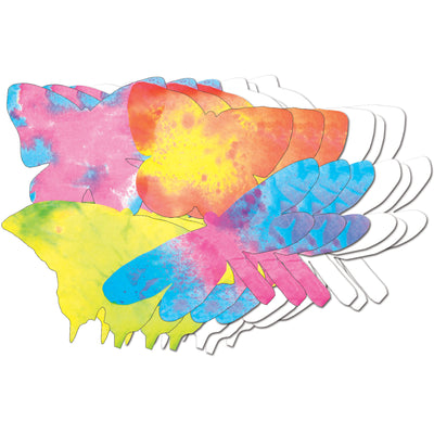 Color Diffusing Paper Butterflies, 48 Per Pack, 3 Packs