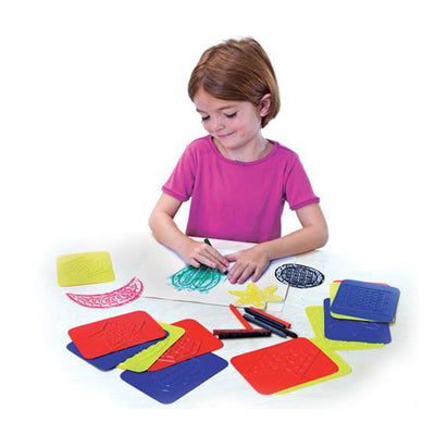 Teach Me Shapes: Rubbing Plate Shapes, 16 Per Pack, 2 Packs