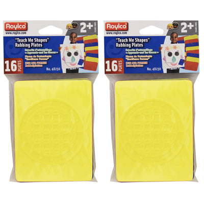 Teach Me Shapes: Rubbing Plate Shapes, 16 Per Pack, 2 Packs