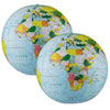 Light Blue Political Inflate-a-Globes, 12", Pack of 2