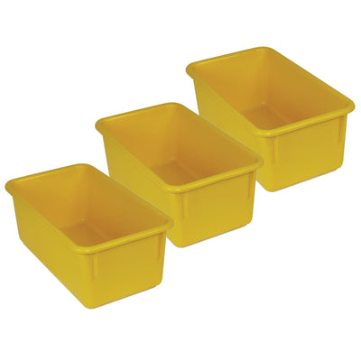 Stowaway® Tray no Lid, Yellow, Pack of 3