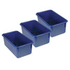 Stowaway® Tray no Lid, Blue, Pack of 3