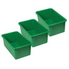 Stowaway® Tray no Lid, Green, Pack of 3