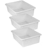 Double Stowaway® Tray Only, White, Pack of 3