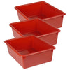 Double Stowaway® Tray Only, Red, Pack of 3