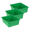Double Stowaway® Tray Only, Green, Pack of 3