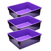 Double Stowaway® Tray Only, Purple, Pack of 3