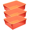 Double Stowaway® Tray Only, Orange, Pack of 3