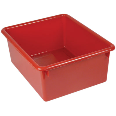Stowaway® 5" Letter Box no Lid, Red, Pack of 3