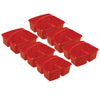 Small Utility Caddy, Red, Pack of 6