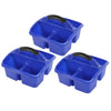 Deluxe Small Utility Caddy, Blue, Pack of 3