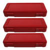 Ruler Box, Red, Pack of 3