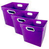 Cube Bin, Purple, Pack of 3