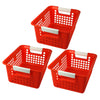 Tattle® Book Basket, Red, Pack of 3