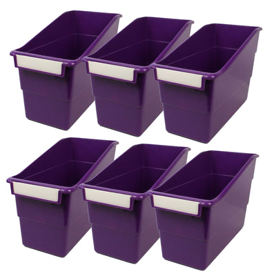 Tattle® Shelf File, Purple, Pack of 6