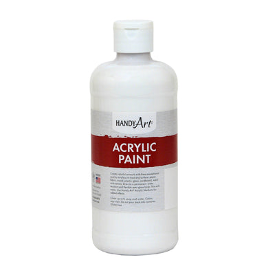 Acrylic Paint 16 oz, Blockout White, Pack of 3