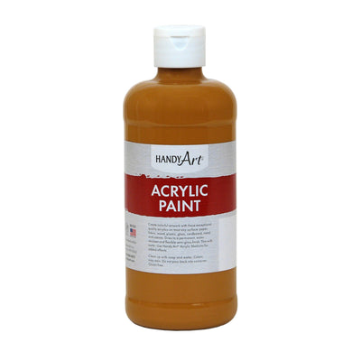Acrylic Paint 16 oz, Raw Sienna, Pack of 3