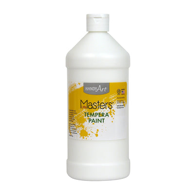 Little Masters® Tempera Paint, White, 32 oz., Pack of 6